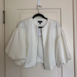 Topshop Jacket with Cropped Voluminous Sleeve